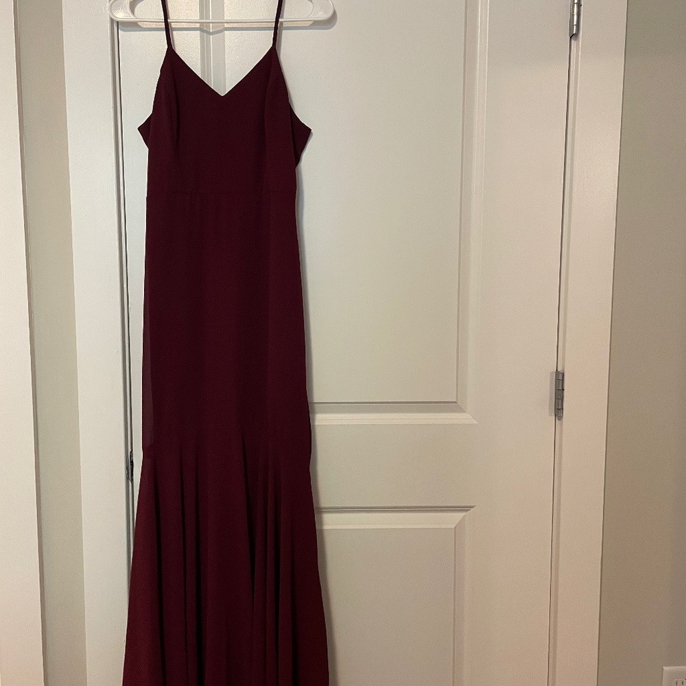 Burgundy Bridesmaid Dress